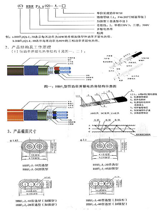 伴熱電纜(電熱帶)